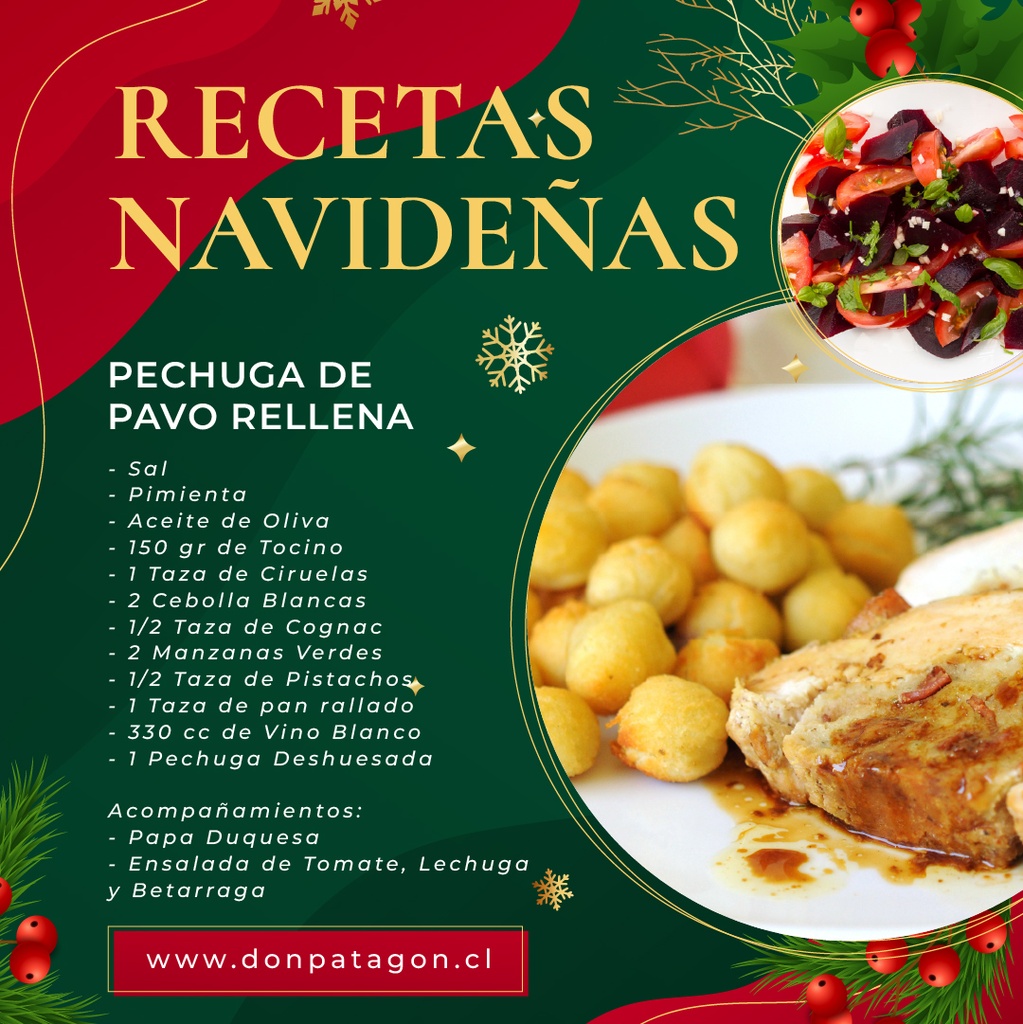 Pechuga de Pavo Rellena, receta