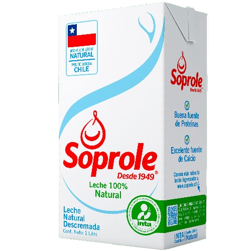 Leche Descremada Soprole 1L