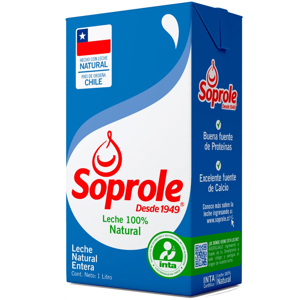 Leche Entera Soprole 1Lt