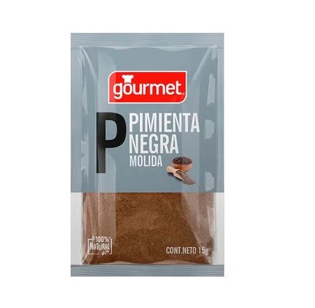 Pimienta Negra molida Gourmet 15g