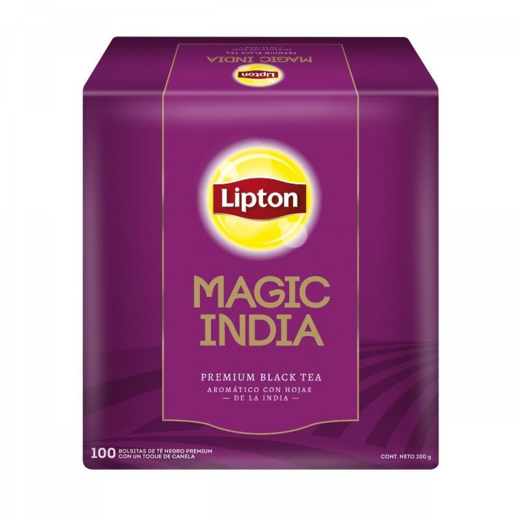 Té Negro Magia India Lipton 100UN