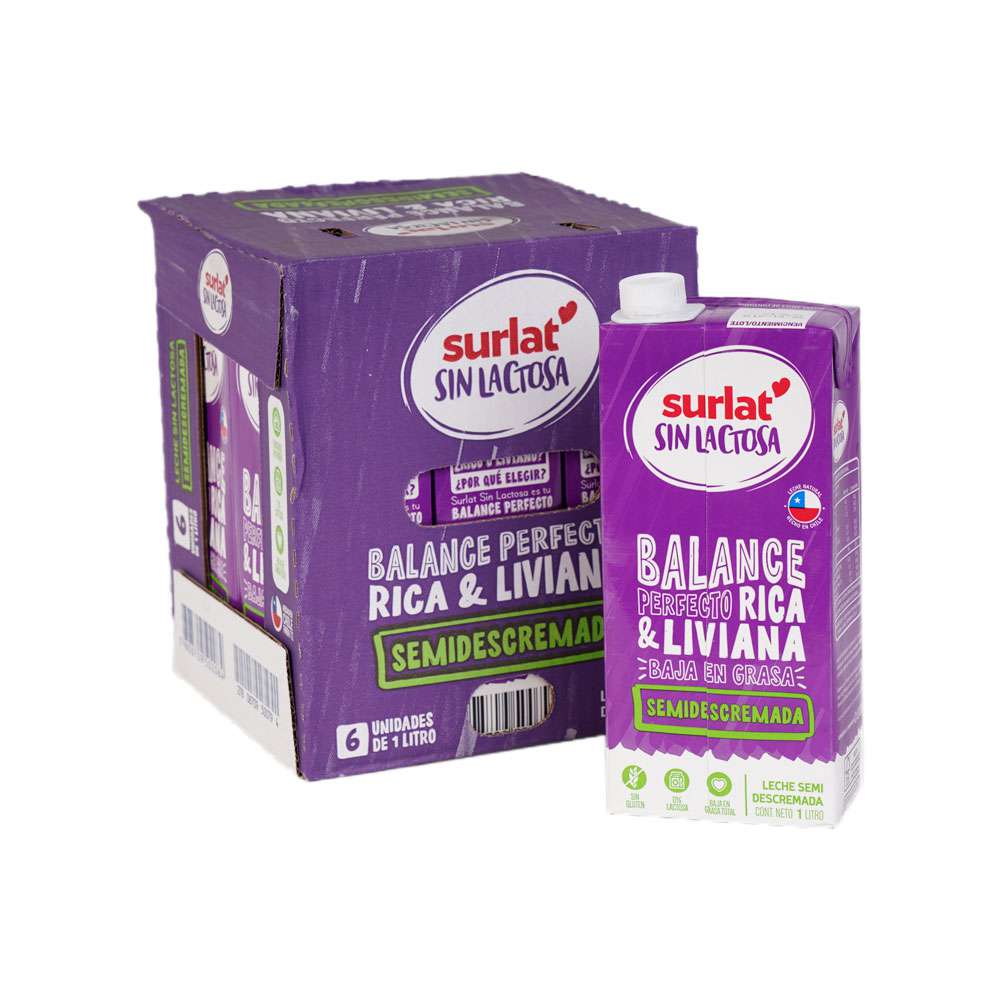 Leche S/L Semidescremada  Surlat 1Lt