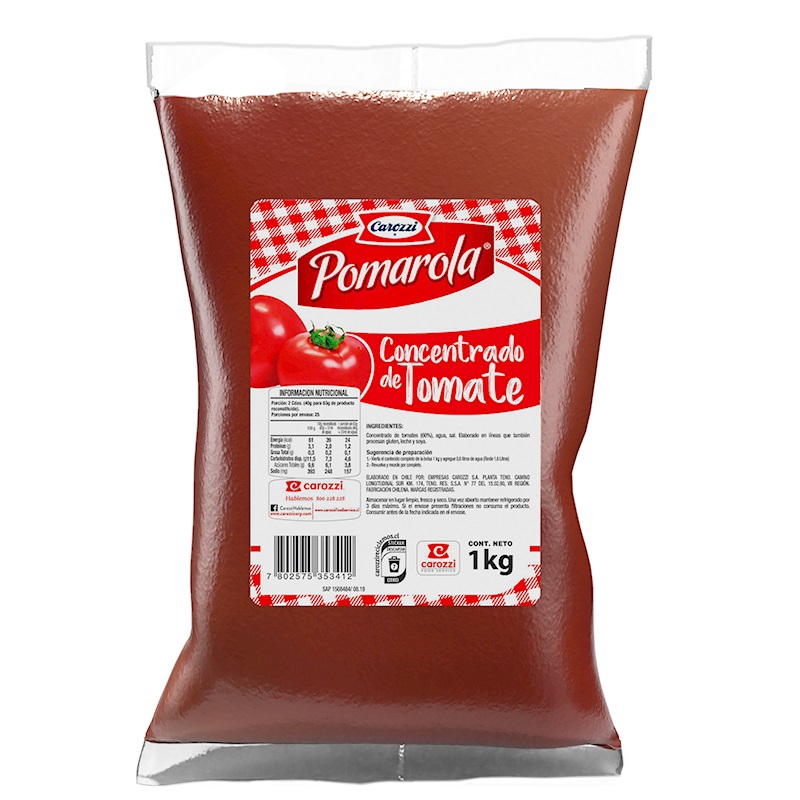 Concentrado de Tomate Pomarola 1Kg.