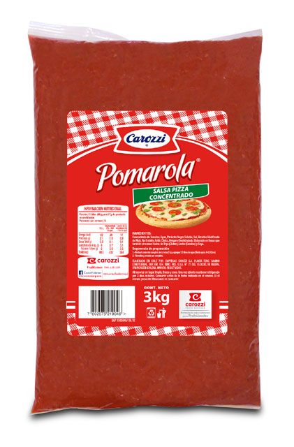 Salsa Pizza Concentrada Pomarola 3Kg