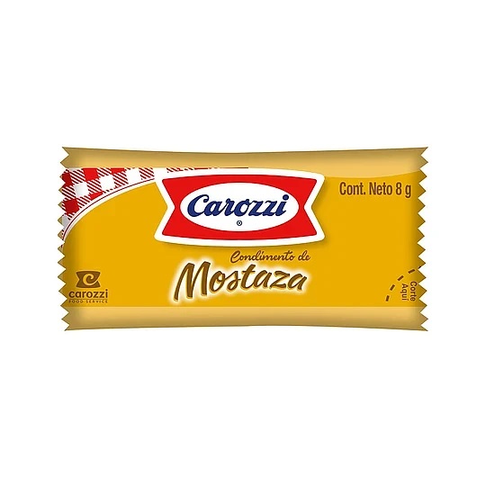 Mostaza Carozzi Sachet  500 X 8g